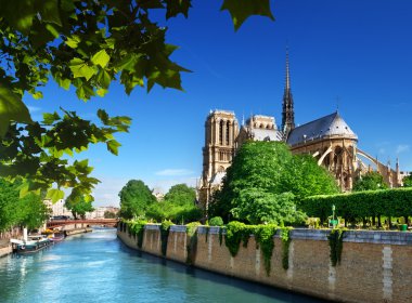 Notre Dame Paris, France clipart