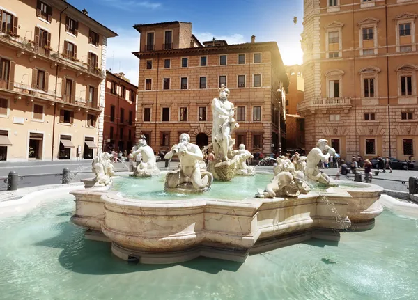 Piazza Navona, Roma. Italia — Foto Stock
