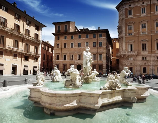 Piazza navona, Řím. Itálie — Stock fotografie