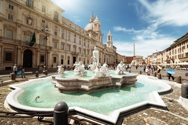 Piazza navona, Roma. İtalya — Stok fotoğraf