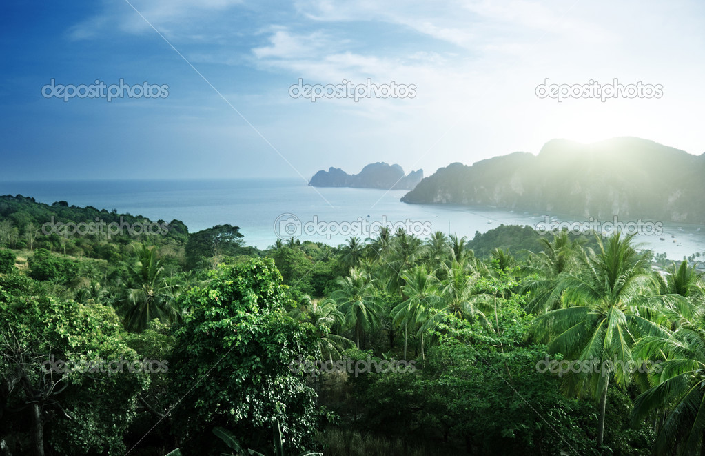 View from view point of Phi-Phi island in Thailand