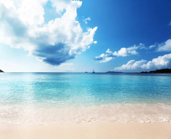 Playa Anse Lazio en la isla Praslin, Seychelles —  Fotos de Stock