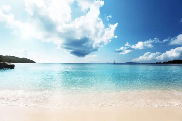 Playa Anse Lazio en la isla Praslin, Seychelles —  Fotos de Stock