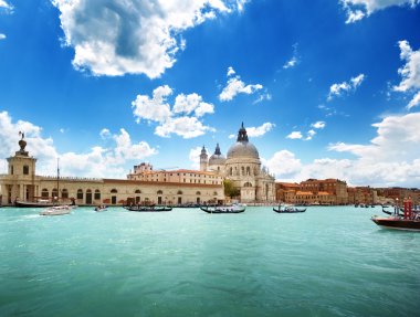 Büyük Kanal ve Bazilika Santa Maria della Salute, Venedik, İtalya