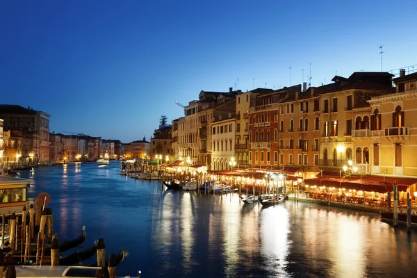 Canal Grande i solnedgången, Venedig, Italien — Stockfoto