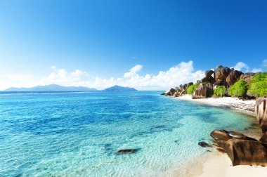 plaj kaynak d'argent, la digue Adası, Seyşel Adaları