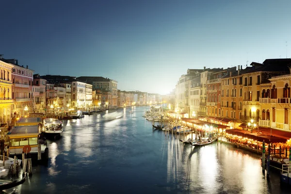 Gran Canal en Venecia, Italia al atardecer —  Fotos de Stock