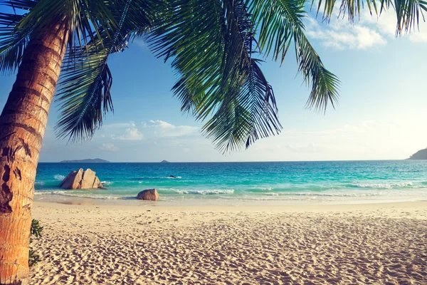 Spiaggia di Anse Lazio, Isola di Praslin, Seychelles — Foto Stock