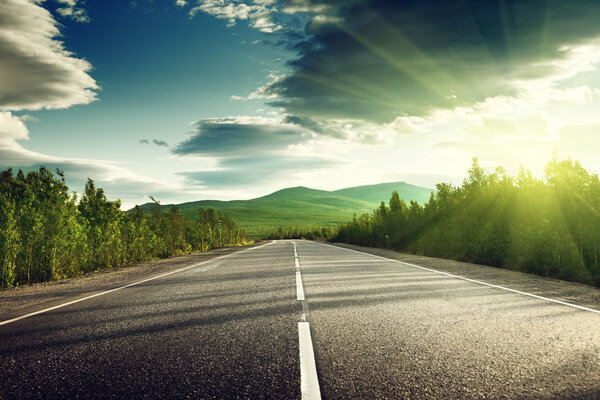 road in mountains