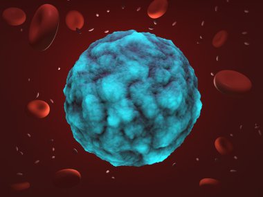 Virus Inside Human Blood clipart