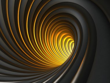 sonunda ışık ile karanlık soyut girdap