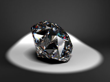 Luxury diamond spotlight içinde