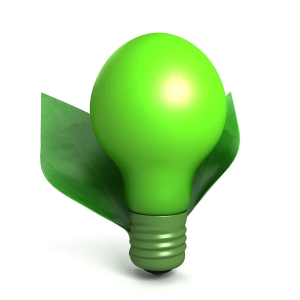 Green Lightbulb — Stock Photo, Image