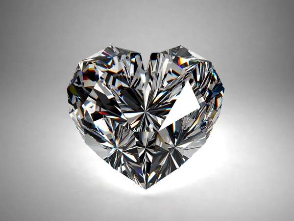 Diamante a forma di cuore — Foto Stock