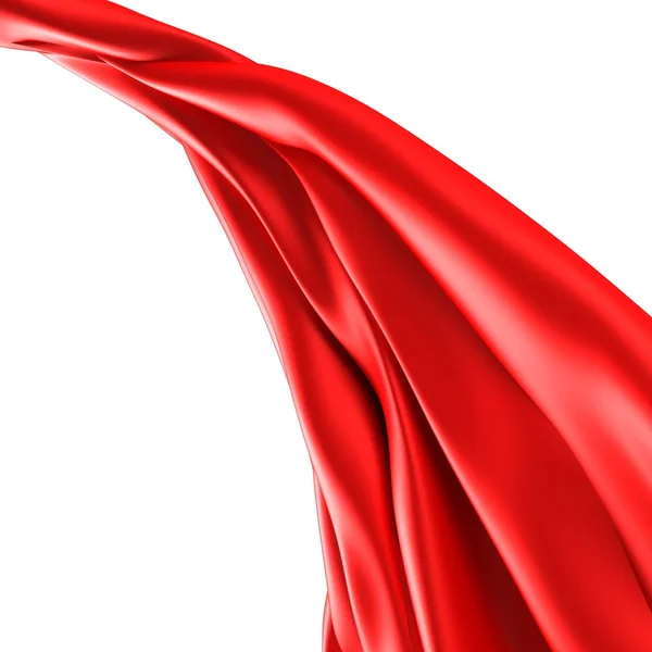 赤の滑らかな柔らかい布 — ストック写真