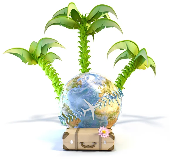 Vacation Concept. Elements of this image furnished by NASA. — Stock Photo, Image