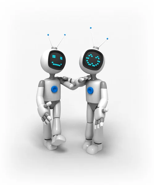 TV robots Friends — Stock Photo, Image