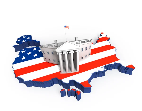 3D США ілюстрація — стокове фото