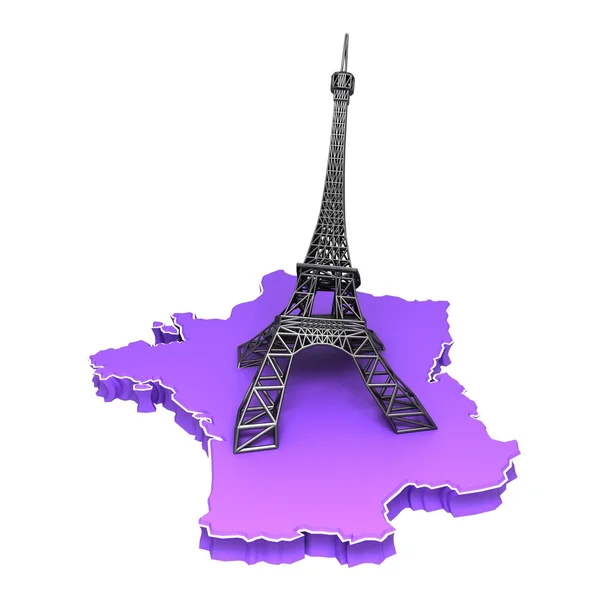3D Франції ілюстрація — стокове фото