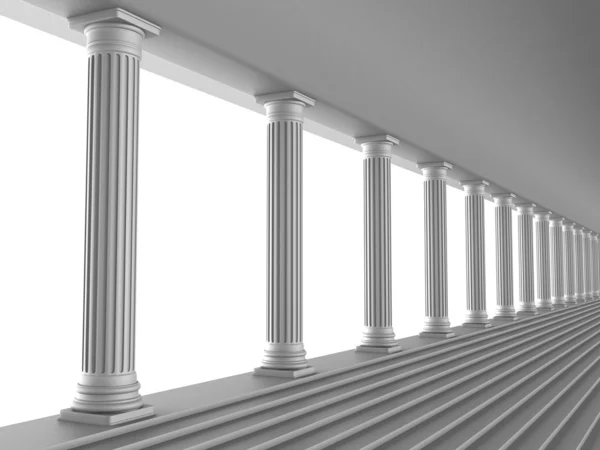 Corredor de columnas — Foto de Stock