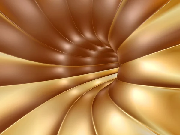 Endless Gold Tunnel — Stock Photo, Image