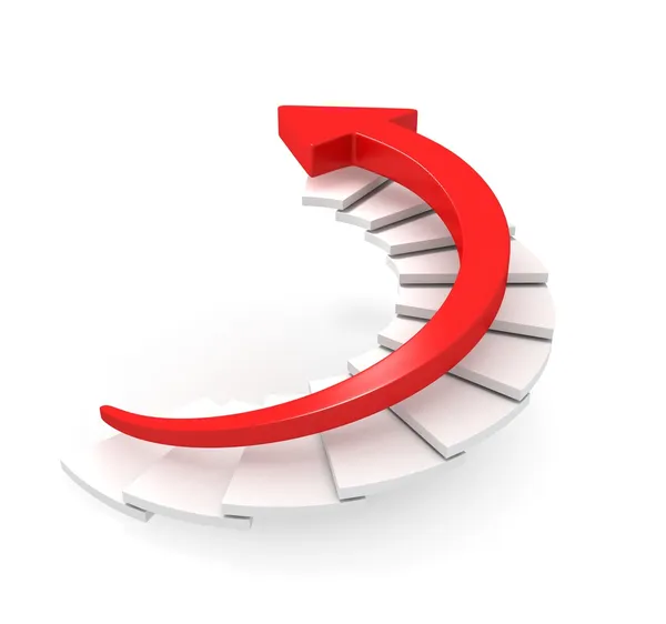 Kırmızı ok hareket yukarı