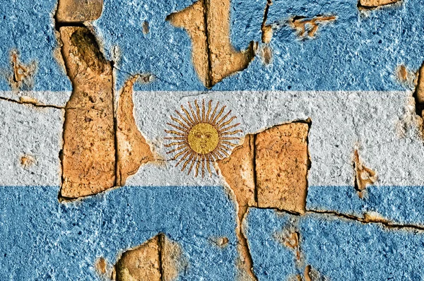 Argentinská vlajka Grunge — Stock fotografie