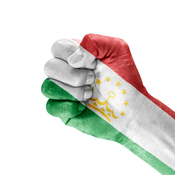 Vlajka Tádžikistánu na straně — Stock fotografie