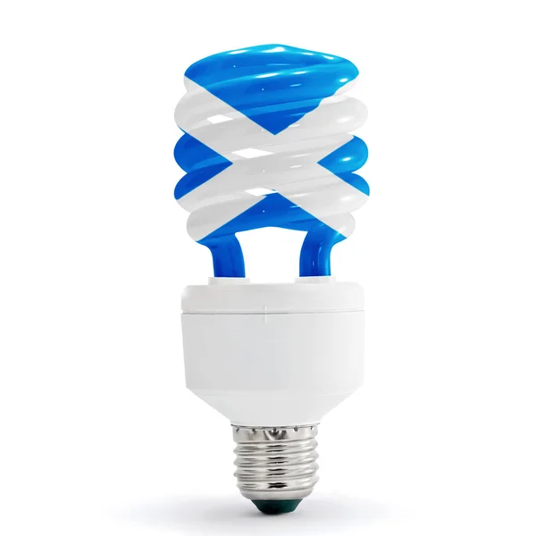Flag Of Scotland On Bulb — Stock Photo, Image