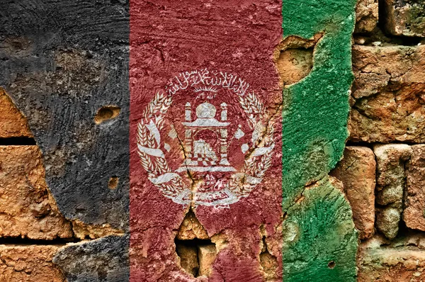 Grunge vlag van afghanistan — Stockfoto