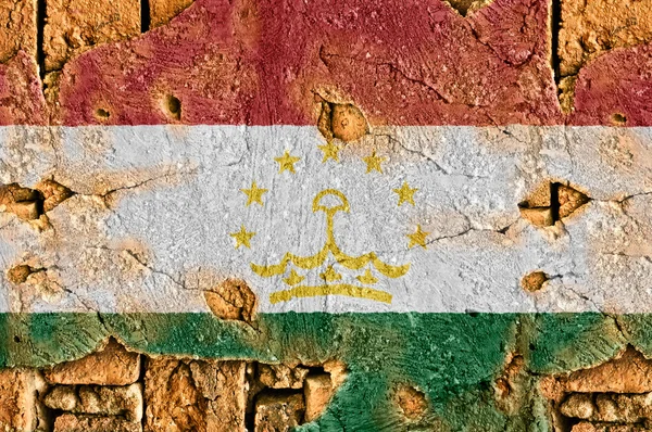 Grunge Flag Of Tajikistan — Stock Photo, Image