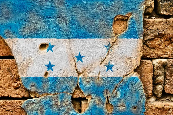 Bandiera grunge dell'Honduras — Foto Stock