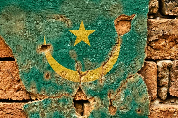 Bandera Grunge de Mauritania —  Fotos de Stock