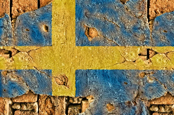 Grunge Flag of Sweden — Stock Photo, Image