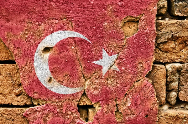 Grunge Flag of Turkey — Stock Photo, Image