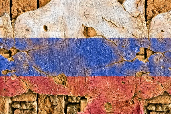 Grunge vlag van Rusland — Stockfoto