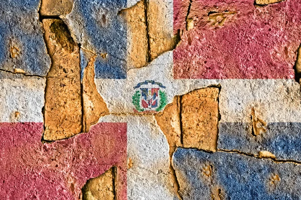 Grunge Flag of the Dominican Republic — Stock Photo, Image