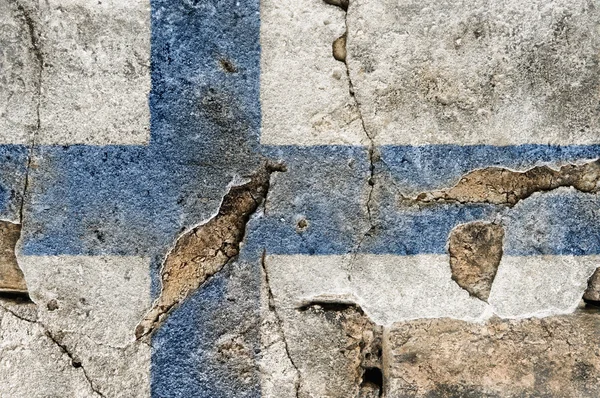 Grunge bandera Finlandii — Zdjęcie stockowe
