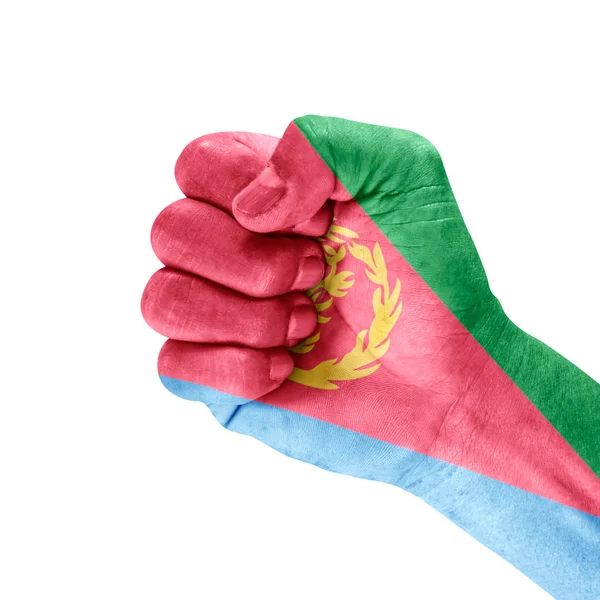 Flag of Eritrea On Hand — Stock Photo, Image