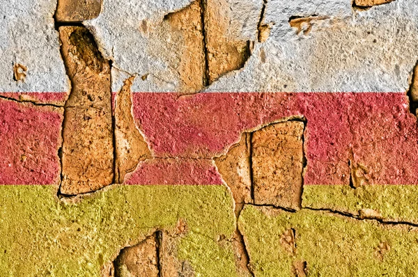 Grunge-Flagge Ossetiens — Stockfoto