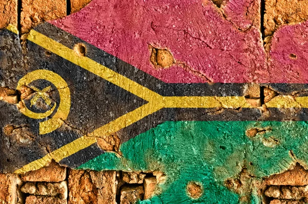 Grunge Flag Of Vanuatu — Stock Photo, Image