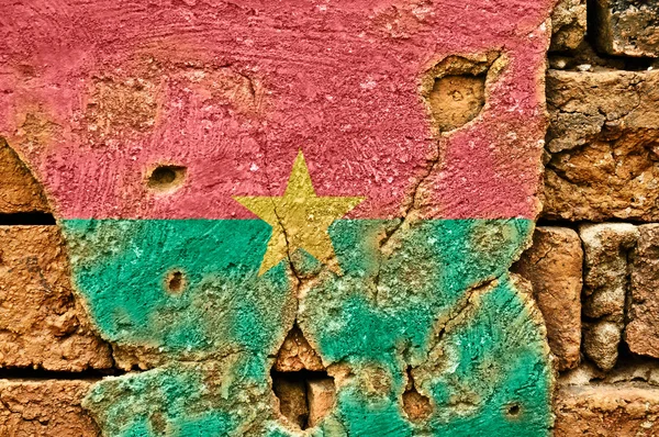 Grunge Flag of Burkina Faso — Stock Photo, Image