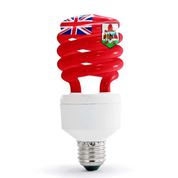 Flag Of Bermuda On Bulb — Stock Photo, Image