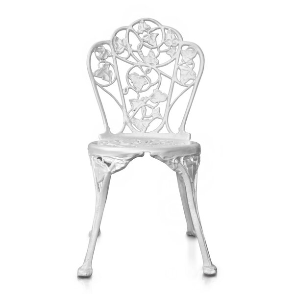 White steel chair in classic style