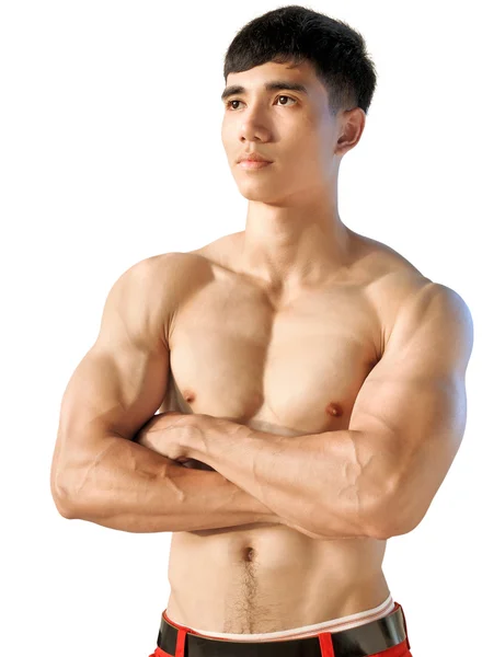 portre kaslı erkek torso