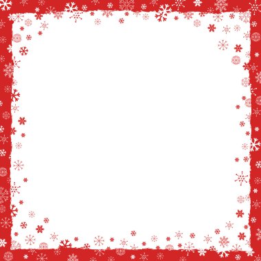 Kar taneleri sınır ile yeni yıl (Noel) arka plan