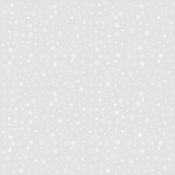 Hiver Noël texture sans couture avec flocons de neige — Image vectorielle