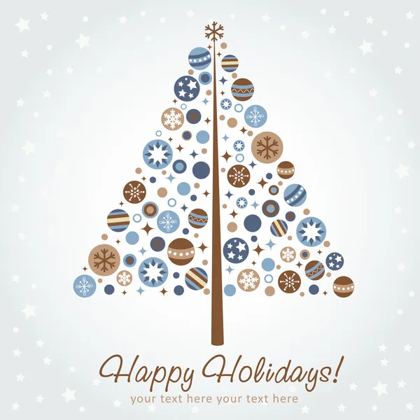 stilize tasarım Noel ağacı Noel oyuncaklar