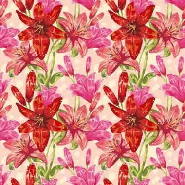 renkli bahar çiçek seamless modeli