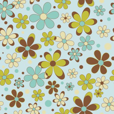 Renkli yaz Dikişsiz desen